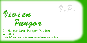 vivien pungor business card